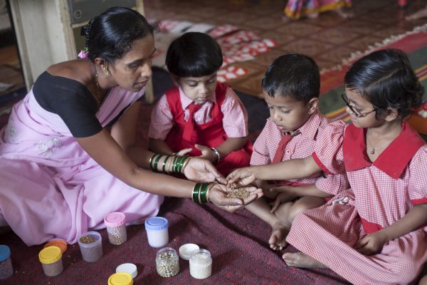 Age – appropriate multisensory learning at our Balwadi’s