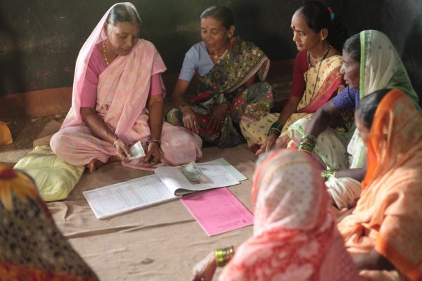 Women lend, borrow and save in a SHG